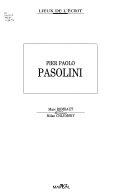 Copertina  Pier Paolo Pasolini