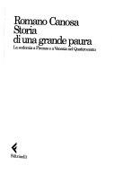 Copertina  Storia di una grande paura : la sodomia a Firenze e Venezia nel Quattrocento