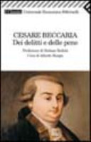 Copertina  Dei delitti e delle pene