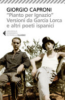 Copertina  Pianto per Ignazio : versioni da García Lorca e altri poeti ispanici