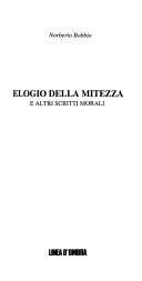 Copertina  Elogio della mitezza e altri scritti morali