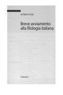 Copertina  Breve avviamento alla filologia italiana