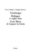 Copertina  Berlinguer ti voglio bene