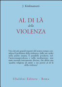 Copertina  Al di là della violenza