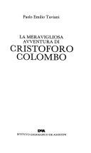 Copertina  La meravigliosa avventura di Cristoforo Colombo