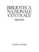Copertina  Biblioteca nazionale centrale. Firenze