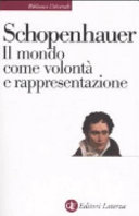 Copertina  Il mondo come volonta e rappresentazione