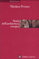 Copertina  Storia dell'architettura europea