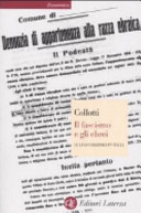 Copertina  Il fascismo e gli ebrei : le leggi razziali in Italia