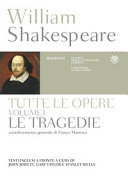 Copertina  Tutte le opere: vol. 1: Tragedie