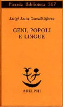 Copertina  Geni, popoli e lingue