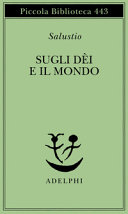 Copertina  Sugli dèi e il mondo