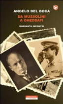 Copertina  Da Mussolini a Gheddafi : quaranta incontri