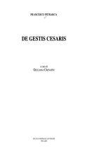 Copertina  De gestis Cesaris