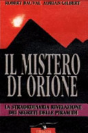 Copertina  Il mistero di Orione