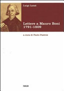 Copertina  Lettere a Mauro Boni : 1791-1809