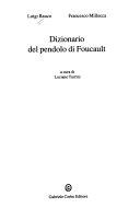 Copertina  Dizionario del pendolo di Foucault