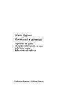 Copertina  Governanti e governati : legittimità del potere ed esercizio dell'autorità sovrana nello Stato veneto della prima età moderna